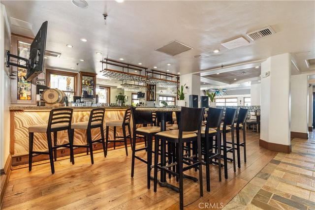 a view of a garden with an outdoor space