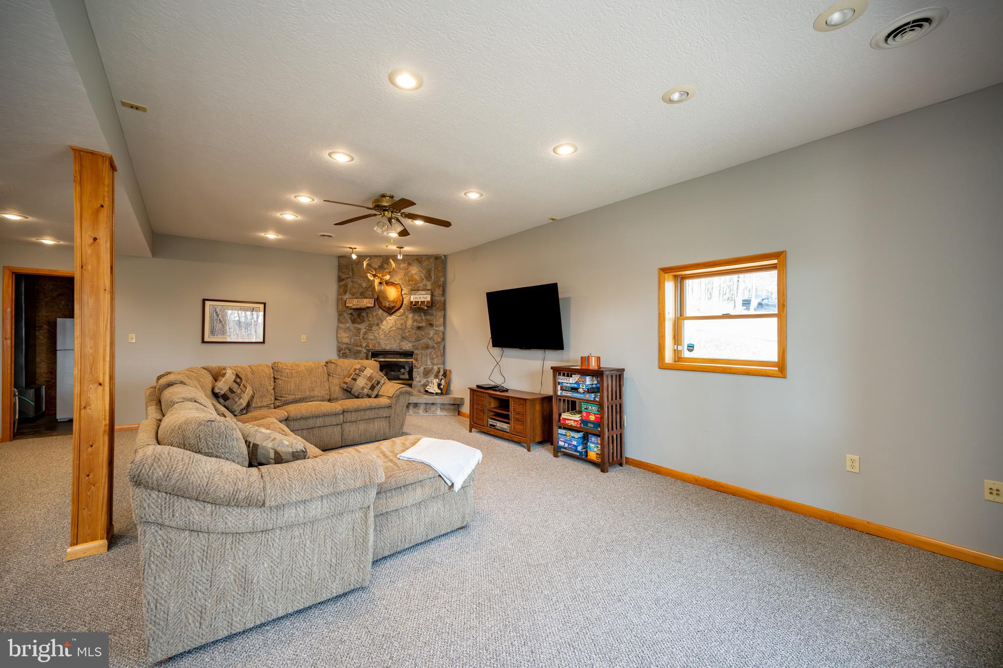 167 Sears Lane Swanton, MD 21561 - Photo 31 of 48 a living room with furniture and a flat screen tv