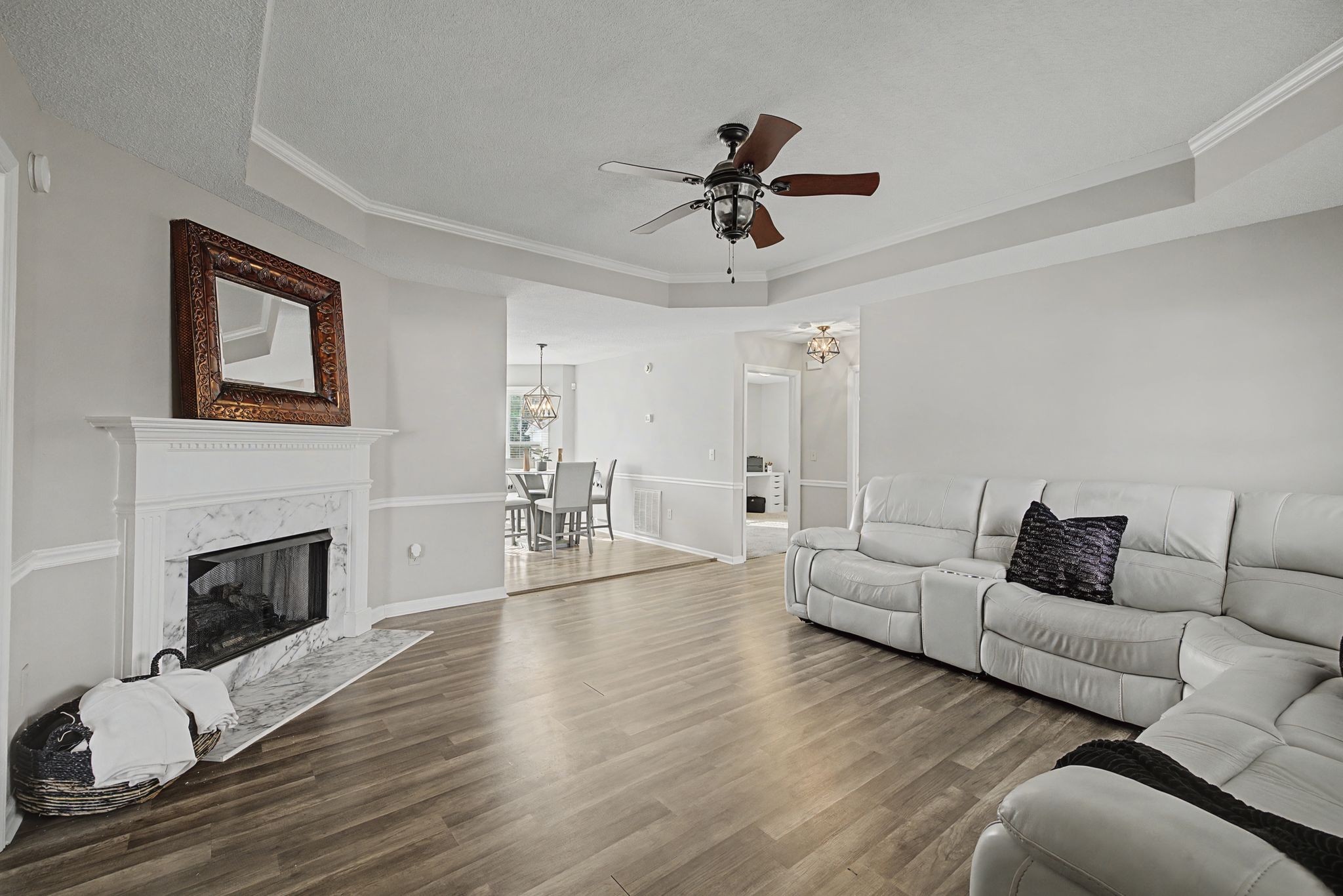 723 Hogan Drive Murfreesboro, TN 37128 - Photo 8 of 31 a living room with furniture and a fireplace