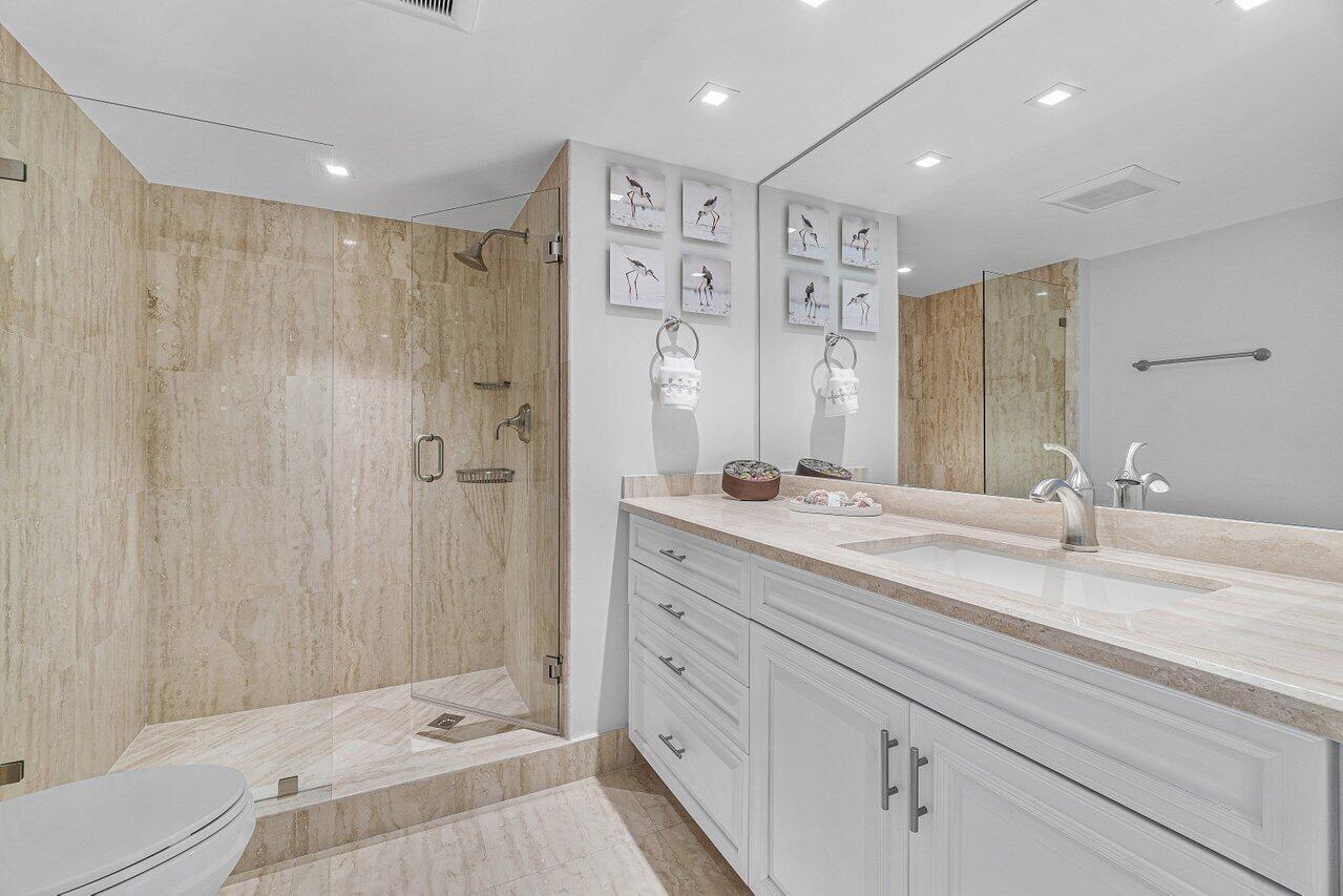 4201 North Ocean Boulevard, Unit 601 Boca Raton, FL 33431 - Photo 38 of 72 HALL GUEST BATHROOM
