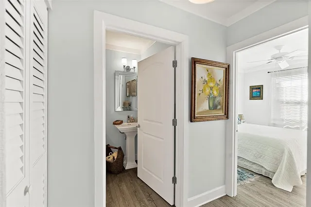 a kitchen with a stove and a microwave