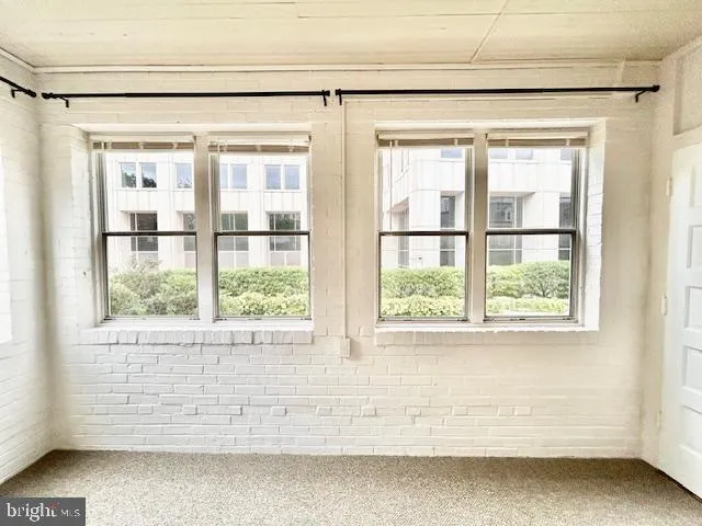 a view of a window in a room