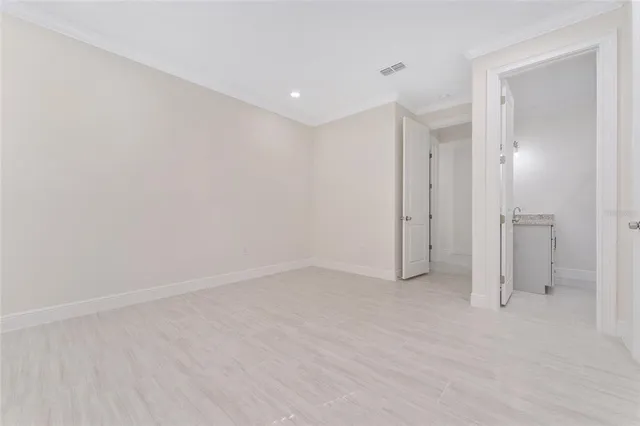 a view of an empty room