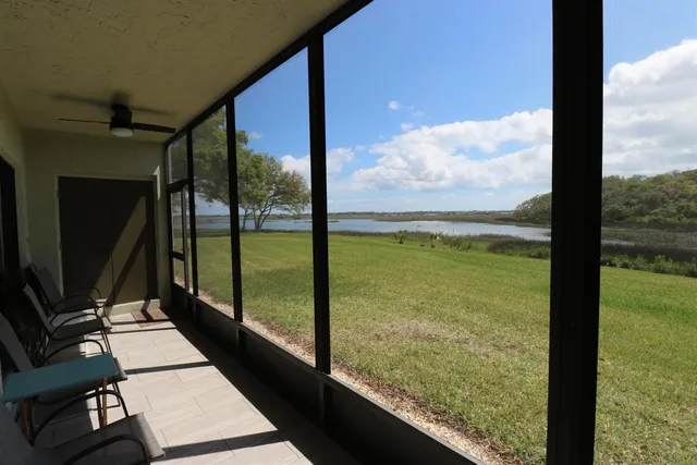 a view of lake from a window