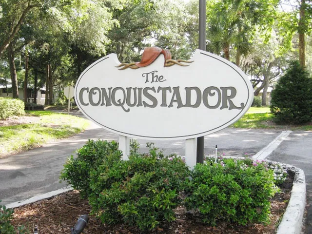 a view of a sign of a park