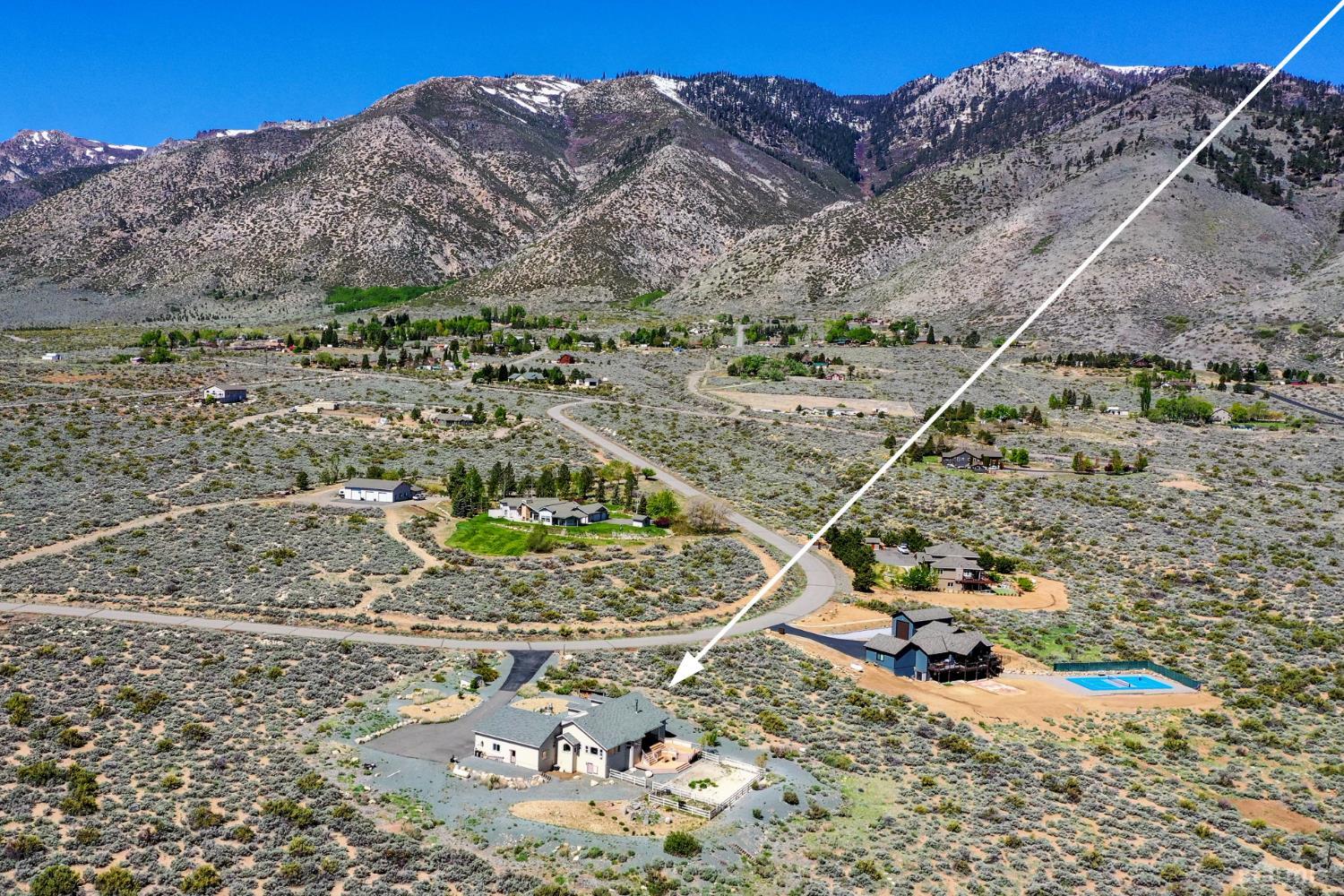 705 Sunrise Trail Markleeville, CA 96120 - Photo 23 of 39 a view of a backyard with wooden fence