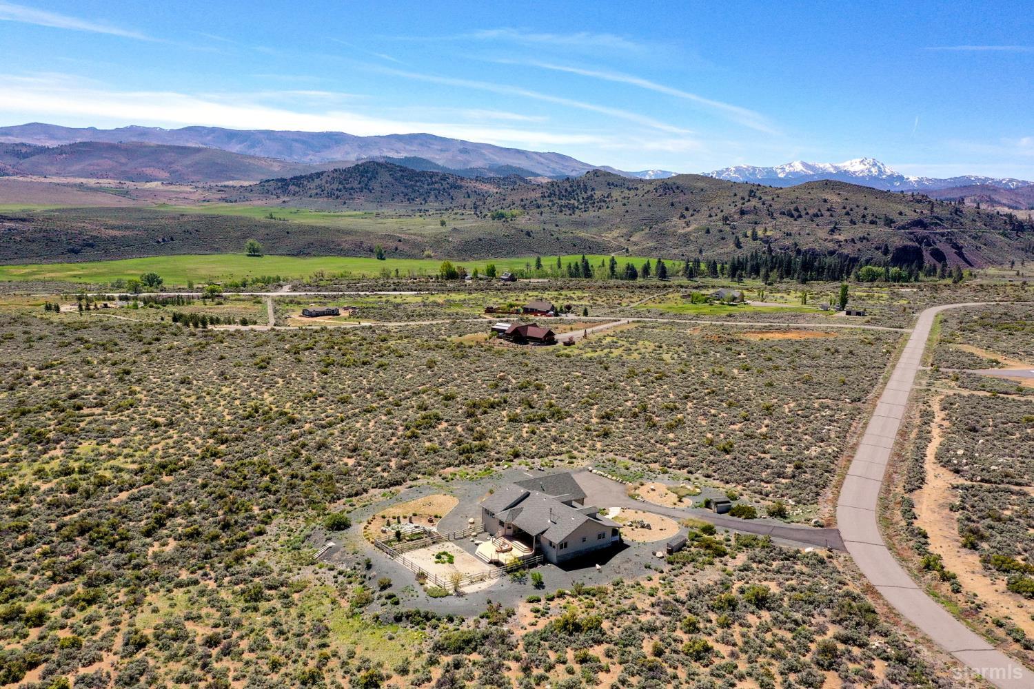 705 Sunrise Trail Markleeville, CA 96120 - Photo 26 of 39 a view of a backyard with mountain view