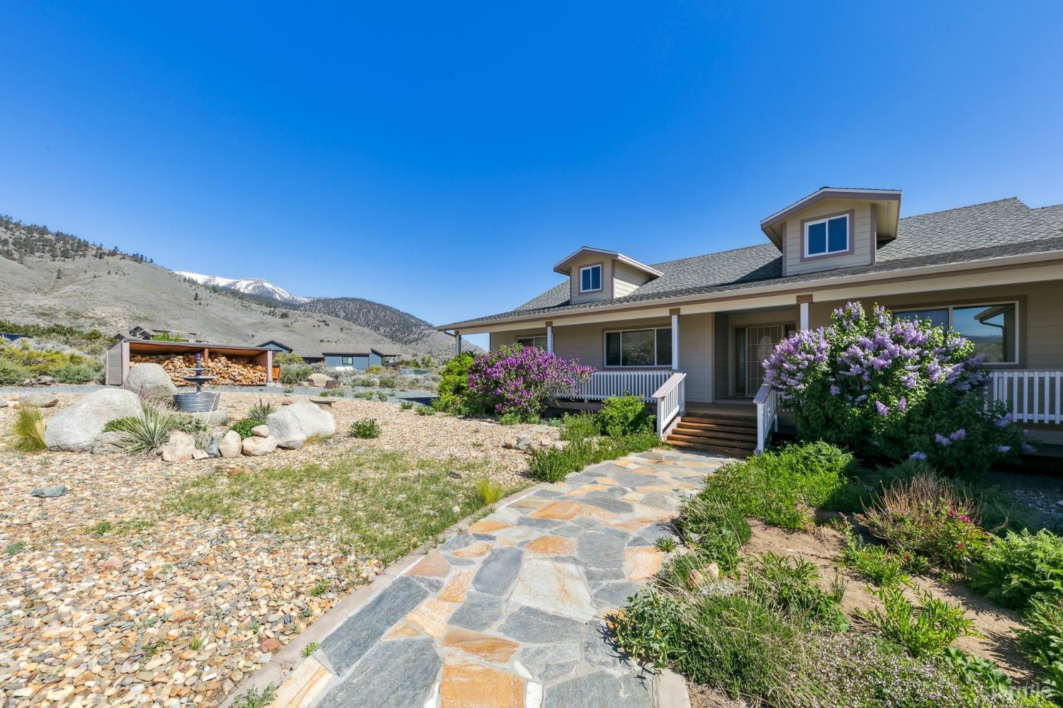 705 Sunrise Trail Markleeville, CA 96120 - Photo 36 of 39 a front view of a house with garden