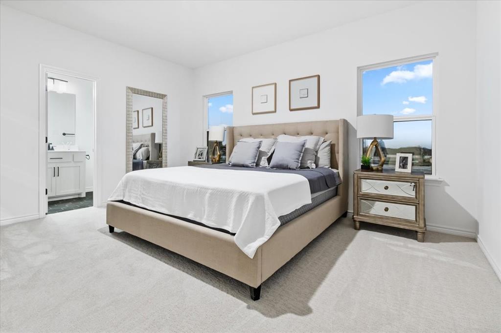 1210 Terrain Road Midlothian, TX 76065 - Photo 19 of 39 a bedroom with a bed and a night stand