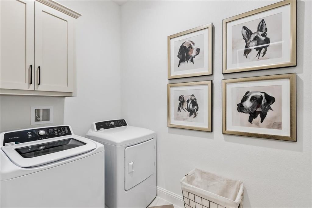 1210 Terrain Road Midlothian, TX 76065 - Photo 21 of 39 a view of hallway with washer and dryer