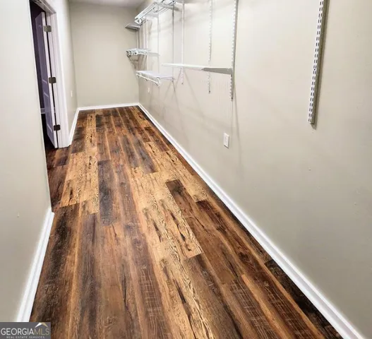 a view of wooden floor