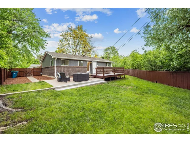 a house view with a garden space
