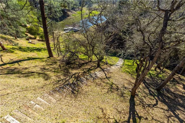 a view of a patio with furniture