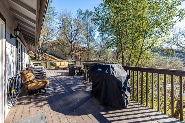 a view of a lake with mountains in the background