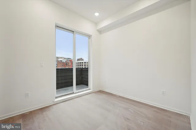 a view of a balcony with city view