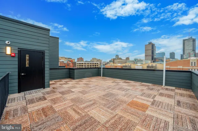 a view of city from balcony