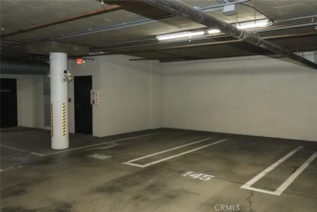 a view of parking garage