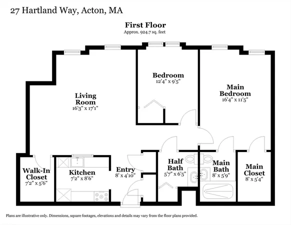 $375,000 | 27 Hartland Way, Unit 309, Acton, MA 01720