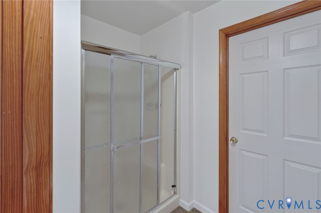 3007 Five Forks Road Pamplin, VA 23958 - Photo 25 of 82 Shower enclosure with frosted glass panels and met
