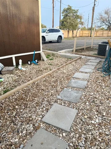 a view of road with trees