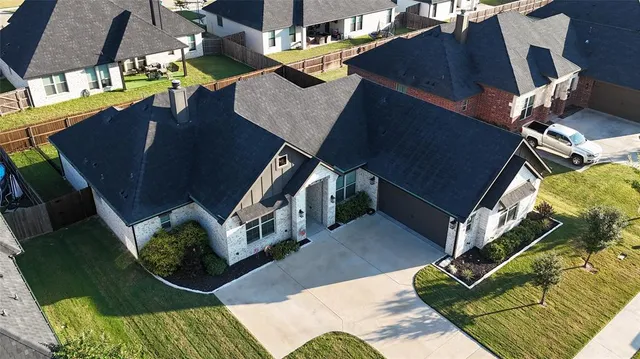 a aerial view of a house