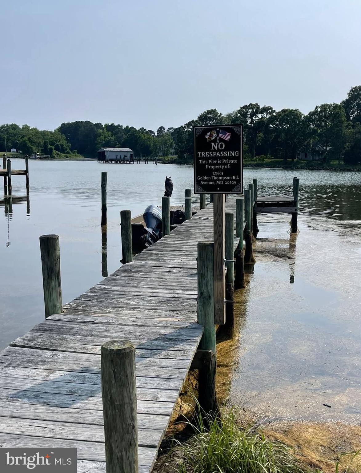 20665 Golden Thompson Road Avenue, MD 20609 - Photo 3 of 3 Private Pier on deep watered St. Patrick's Creek