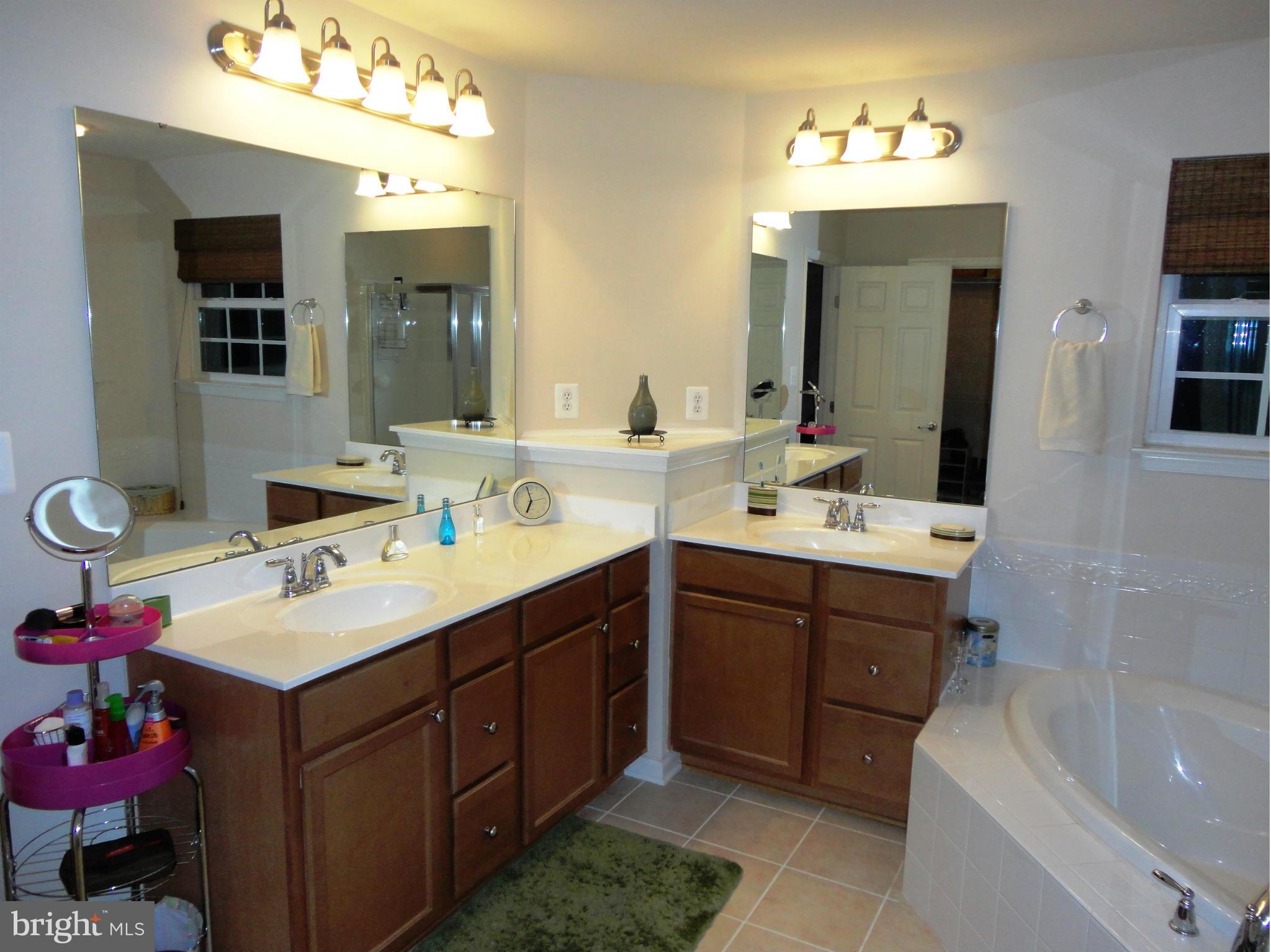 14302 Lusby Ridge Road Accokeek, MD 20607 - Photo 20 of 30 Master Bath Double Vanities & Tub