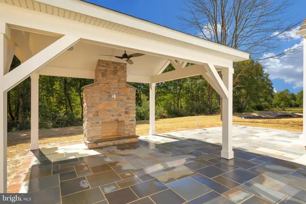 a view of a porch