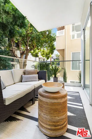 a view of outdoor space with seating area