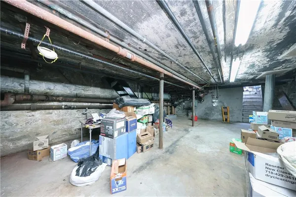 a view of storage and utility room