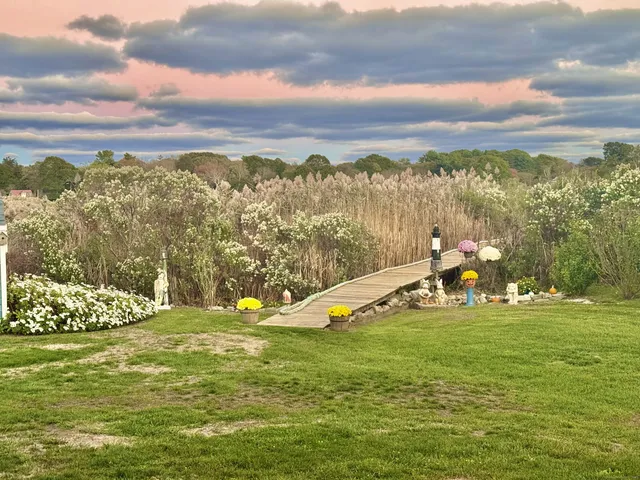 a view of a lake with a mountain