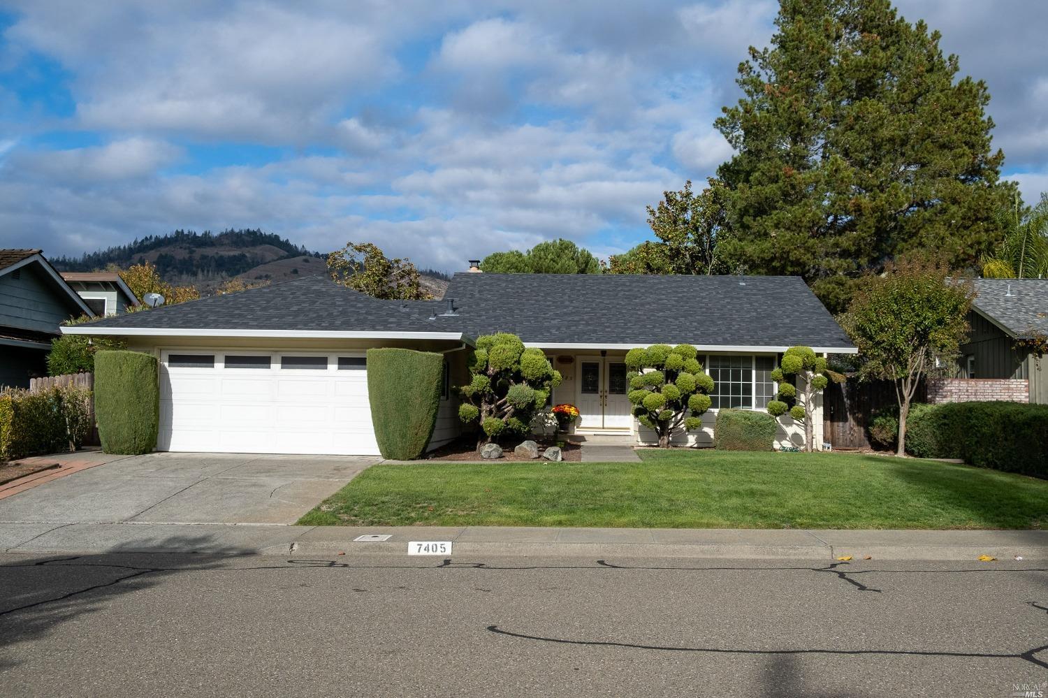 7405 Birchbark Drive Santa Rosa, CA 95409 - Photo 1 of 1 front view of house with a yard