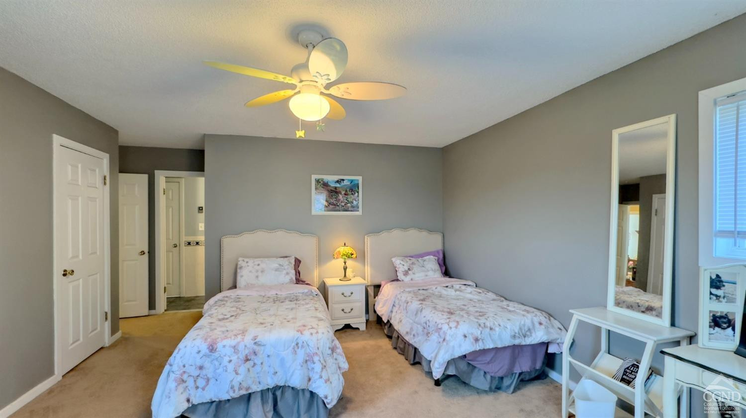 66 Castle Point Road Athens, NY 12015 - Photo 34 of 40 a bedroom with two beds and a window