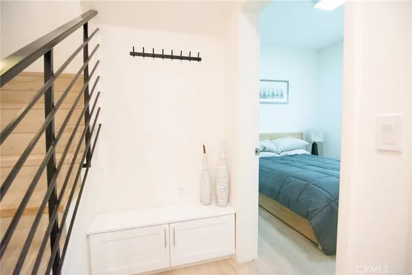 a view of bedroom and bathroom