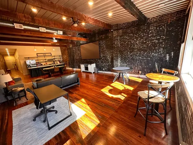 a outdoor space with patio lots of furniture