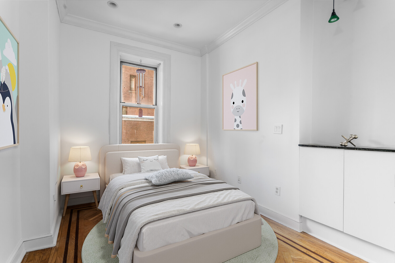 205 West 57th Street, Unit 3DB Manhattan, NY 10019 - Photo 9 of 28 a bedroom with a bed and a window