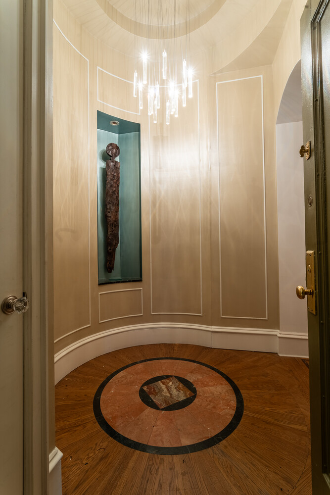 205 West 57th Street, Unit 3DB Manhattan, NY 10019 - Photo 3 of 28 a bathroom with a sink shower and a mirror