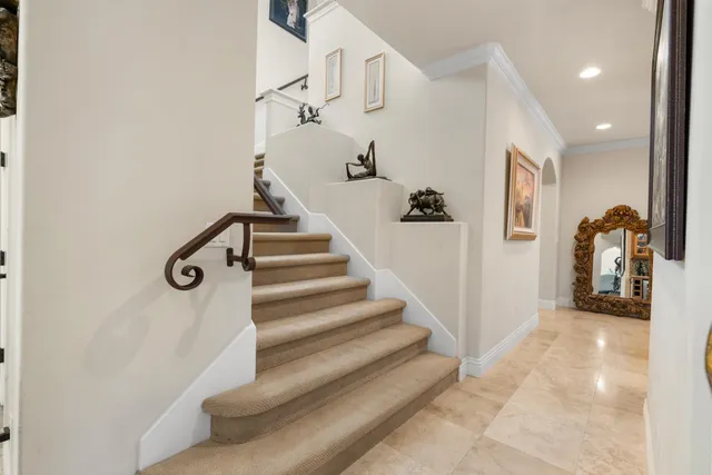 a view of a livingroom with furniture and a fireplace