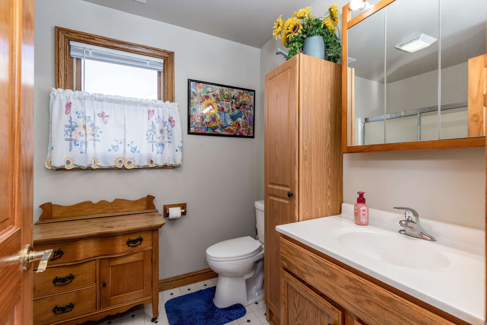 844 Kimberly Lane Ottawa, IL 61350 - Photo 14 of 36 a bathroom with a sink a toilet and a mirror