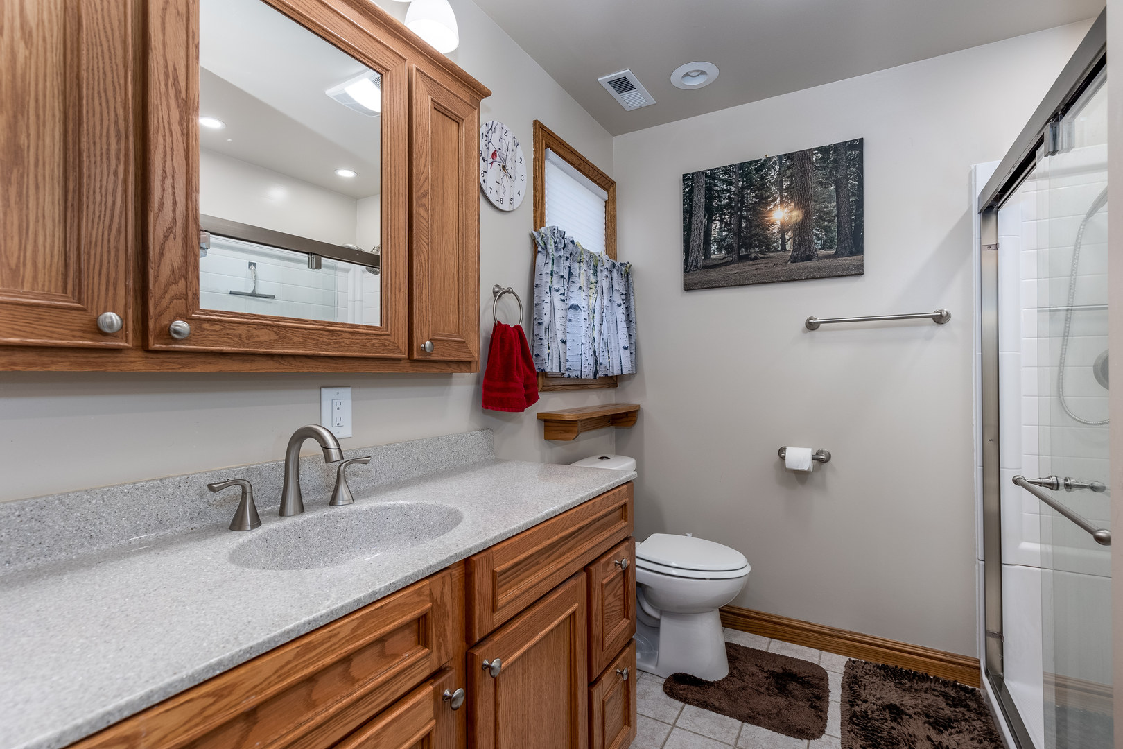 844 Kimberly Lane Ottawa, IL 61350 - Photo 18 of 36 a bathroom with a sink a toilet and a large mirror