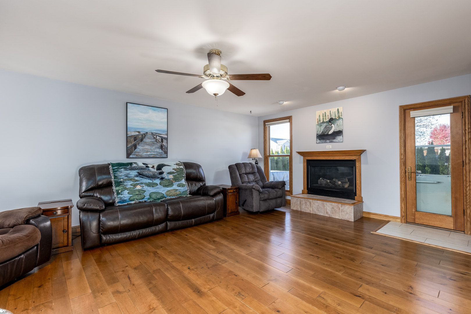 844 Kimberly Lane Ottawa, IL 61350 - Photo 3 of 36 a living room with furniture and a fireplace