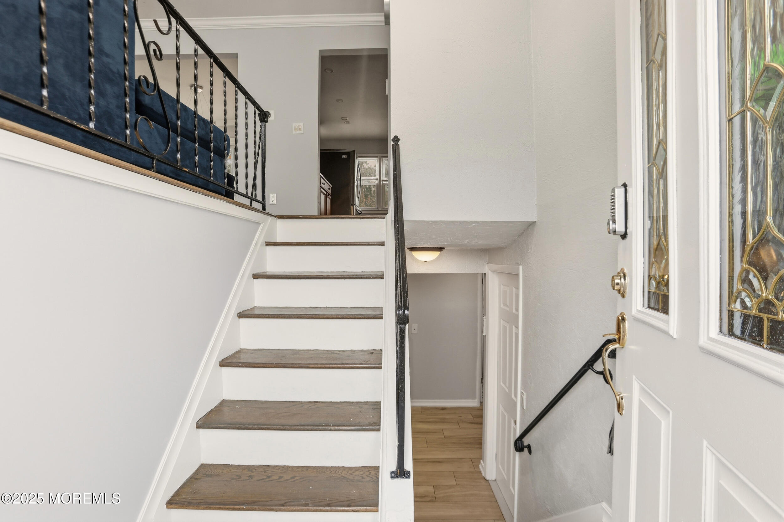 7 Citadel Court Jackson, NJ 08527 - Photo 17 of 29 a view of staircase with wooden floor and white walls