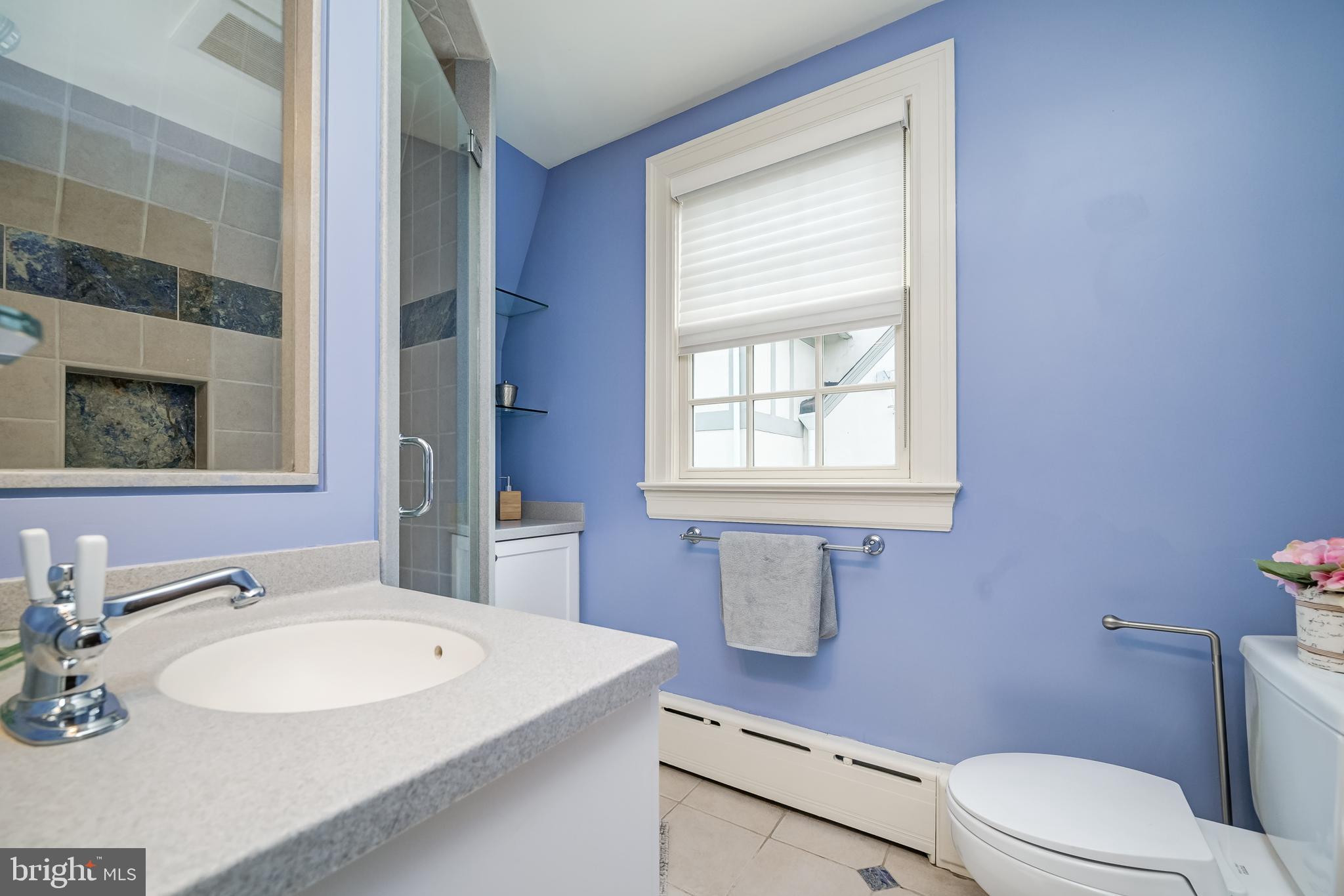 3608 Spring Street Chevy Chase, MD 20815 - Photo 23 of 38 a bathroom with a sink toilet and mirror
