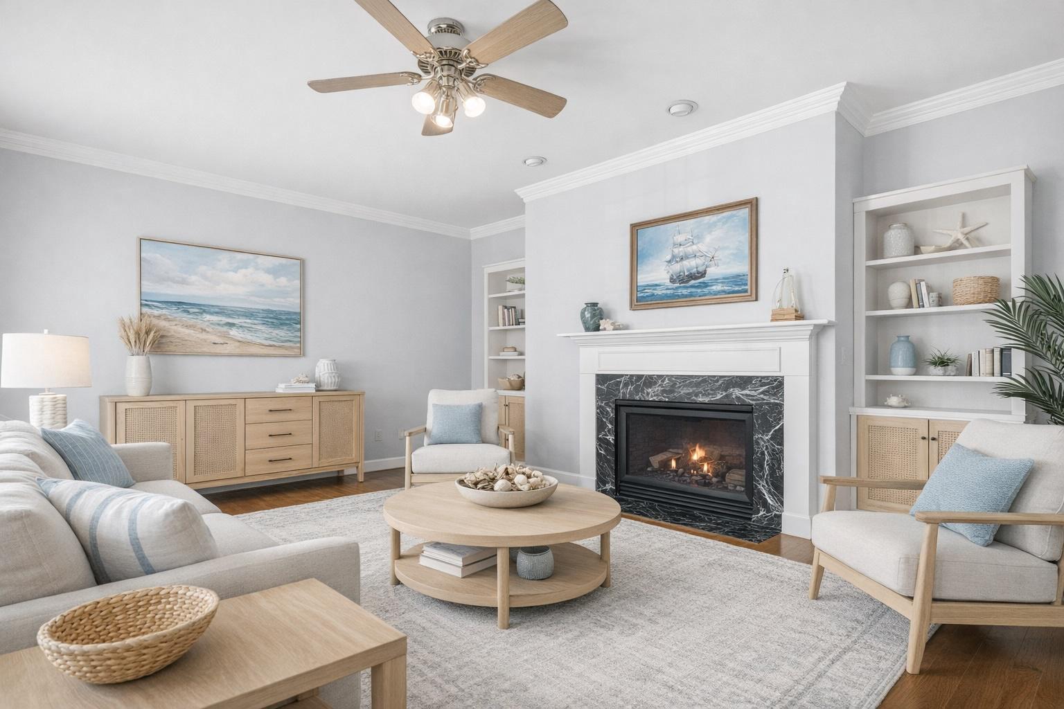1325 Liverpool Point Road Nanjemoy, MD 20662 - Photo 8 of 54 River Views with peaceful charm living room.