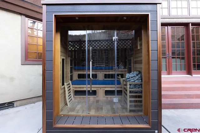 a view of a house with small porch