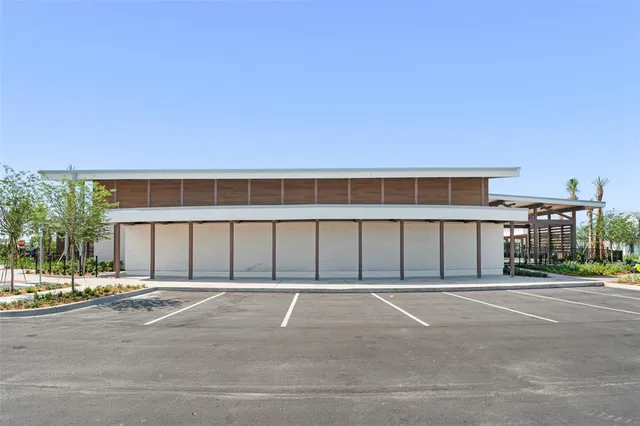 a view of building with a street