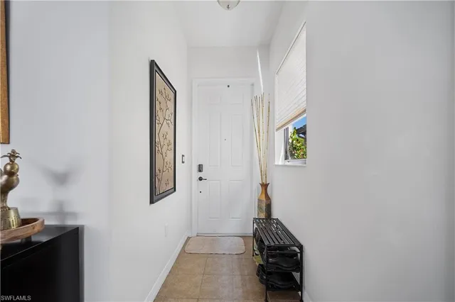 a view of hallway with stairs