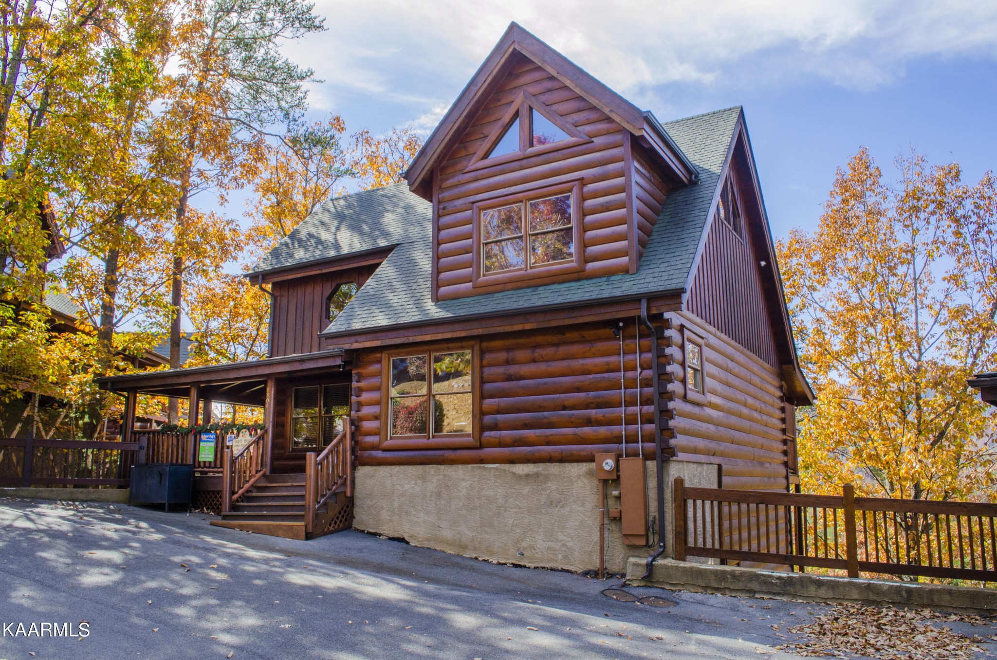 a front view of a house