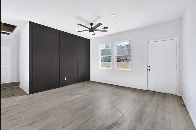 wooden floor in an empty room