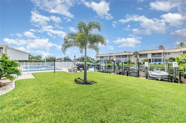a view of a lake with houses